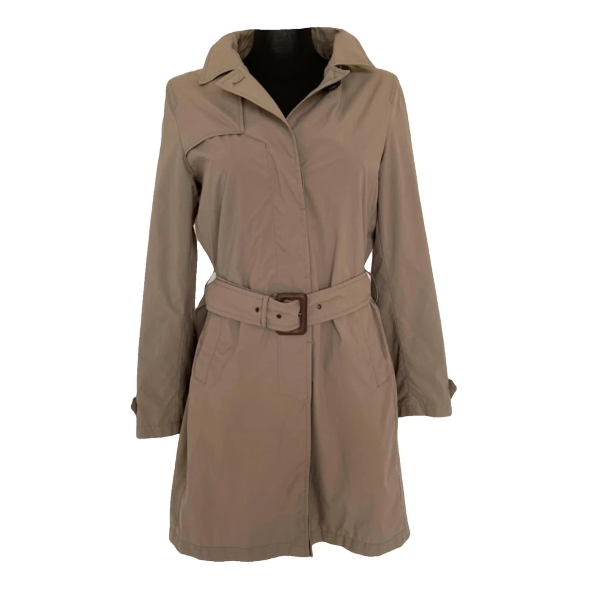 Pre-owned Herno Trench Coat In Khaki