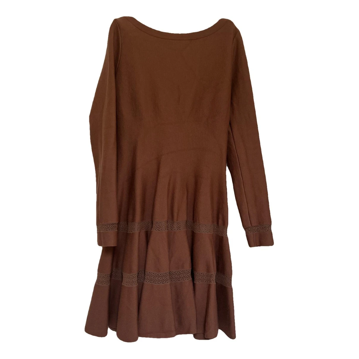 Pre-owned Alaïa Mid-length Dress In Brown
