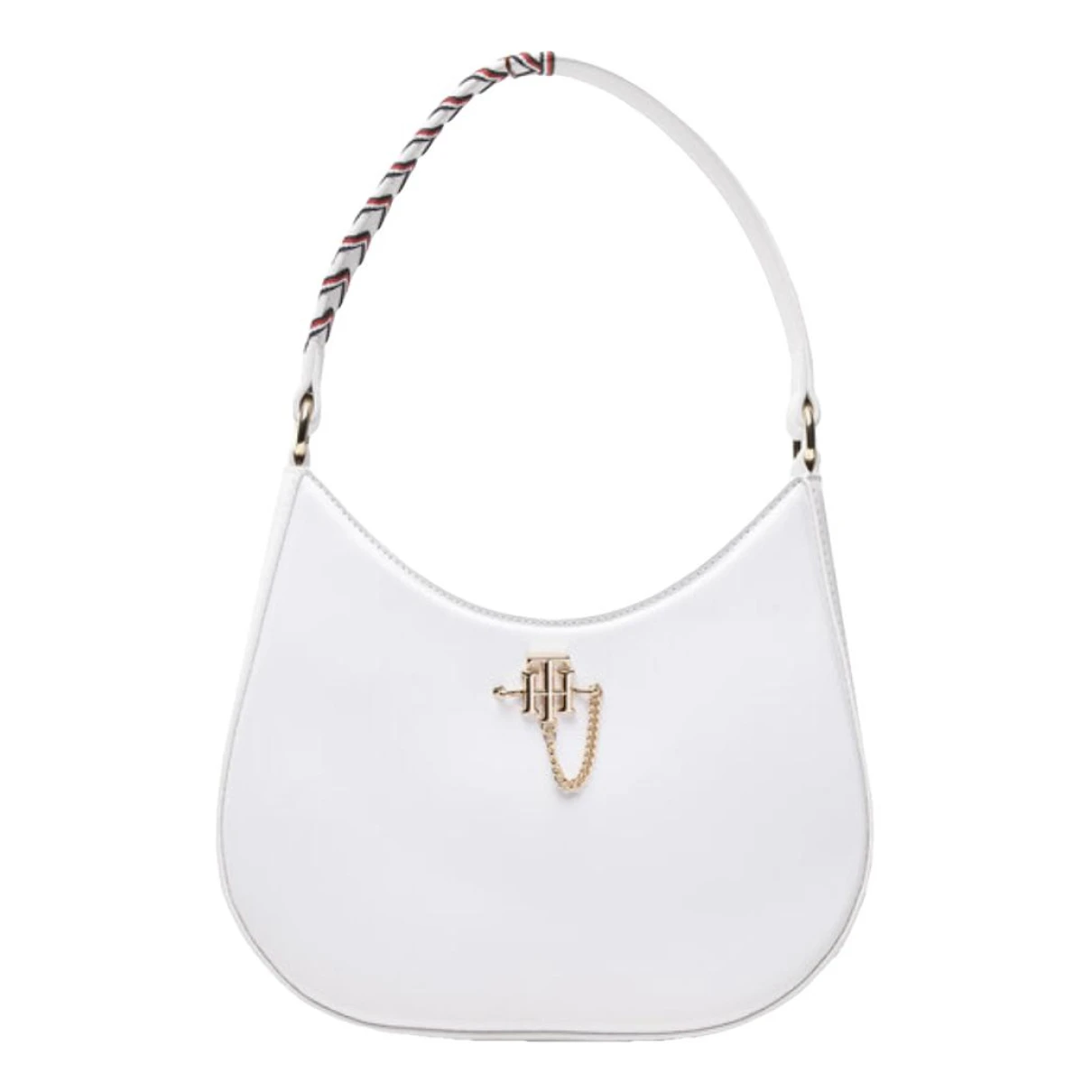 Pre-owned Tommy Hilfiger Leather Handbag In White