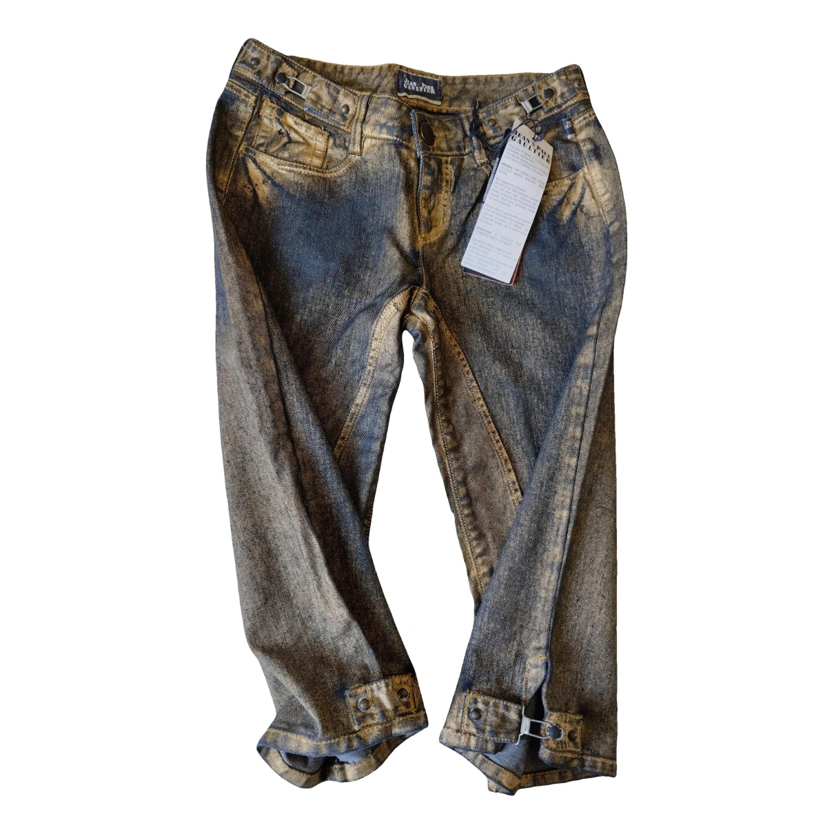 Pre-owned Jean Paul Gaultier Jeans In Gold