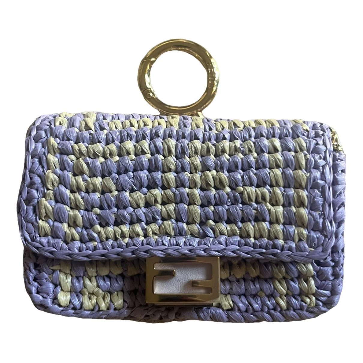 Pre-owned Fendi Baguette Handbag In Purple