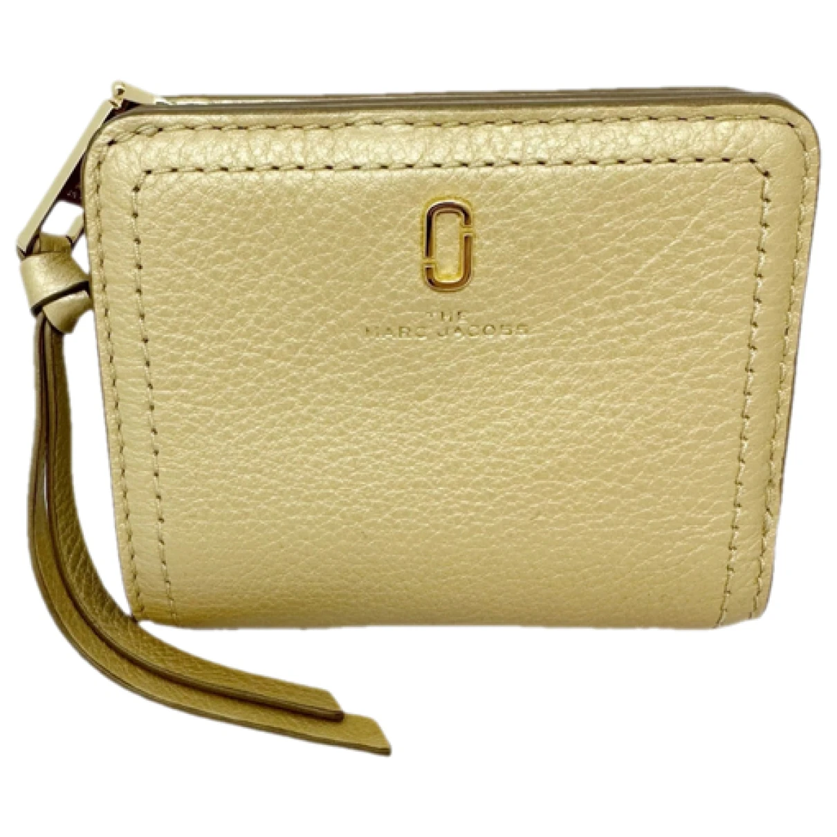Pre-owned Marc Jacobs Snapshot Leather Purse In Gold