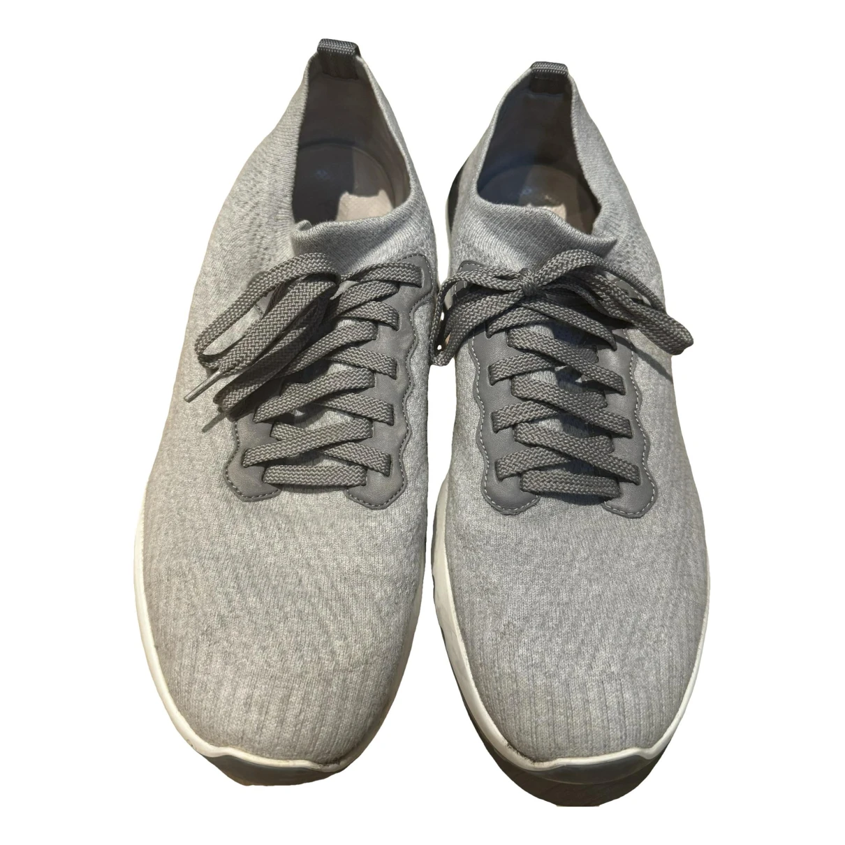 Pre-owned Brunello Cucinelli Cloth Low Trainers In Grey