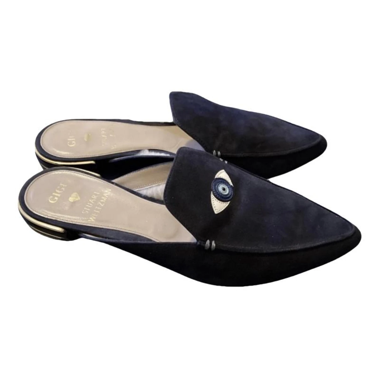 Pre-owned Stuart Weitzman Mules & Clogs In Blue