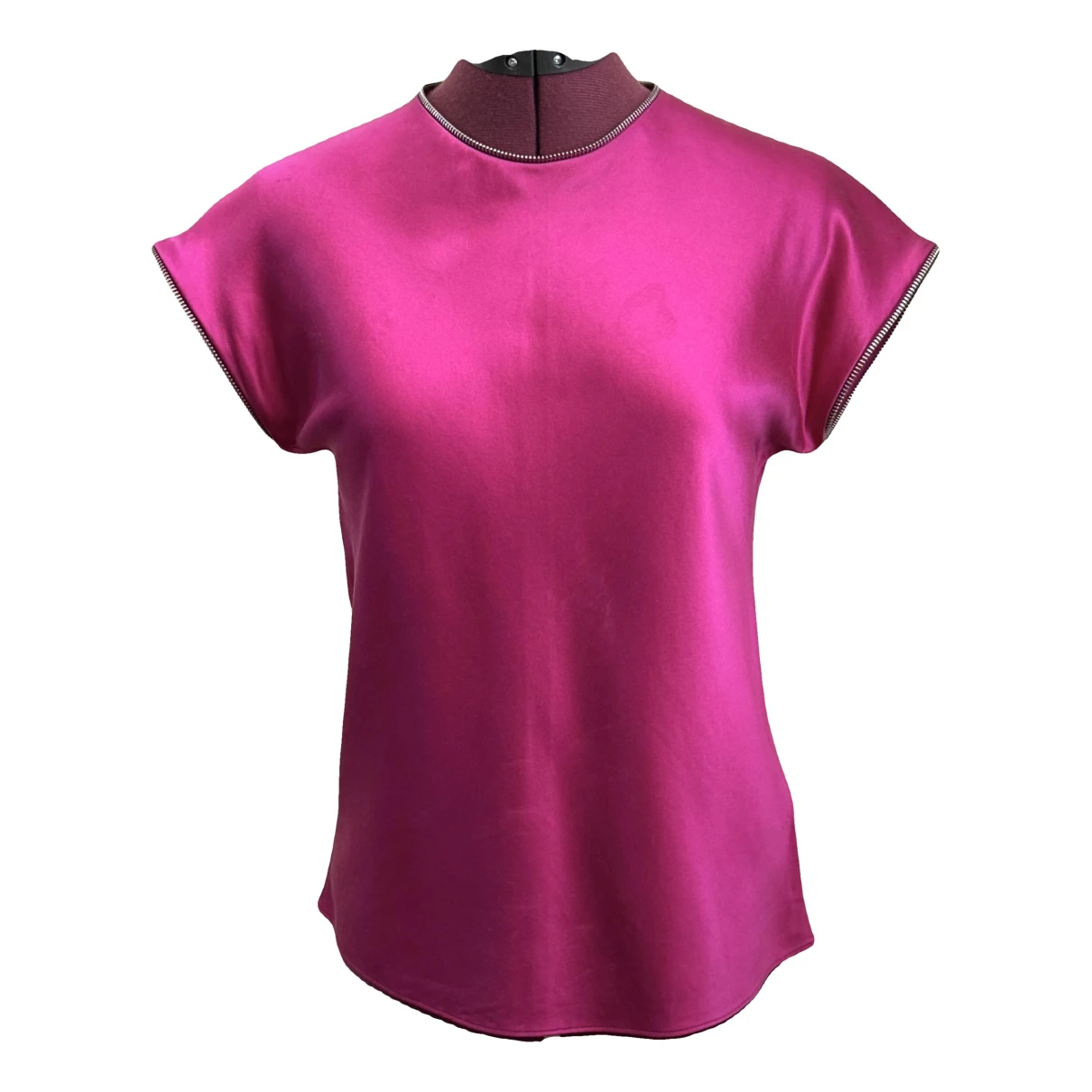 Pre-owned Helmut Lang Silk Blouse In Pink