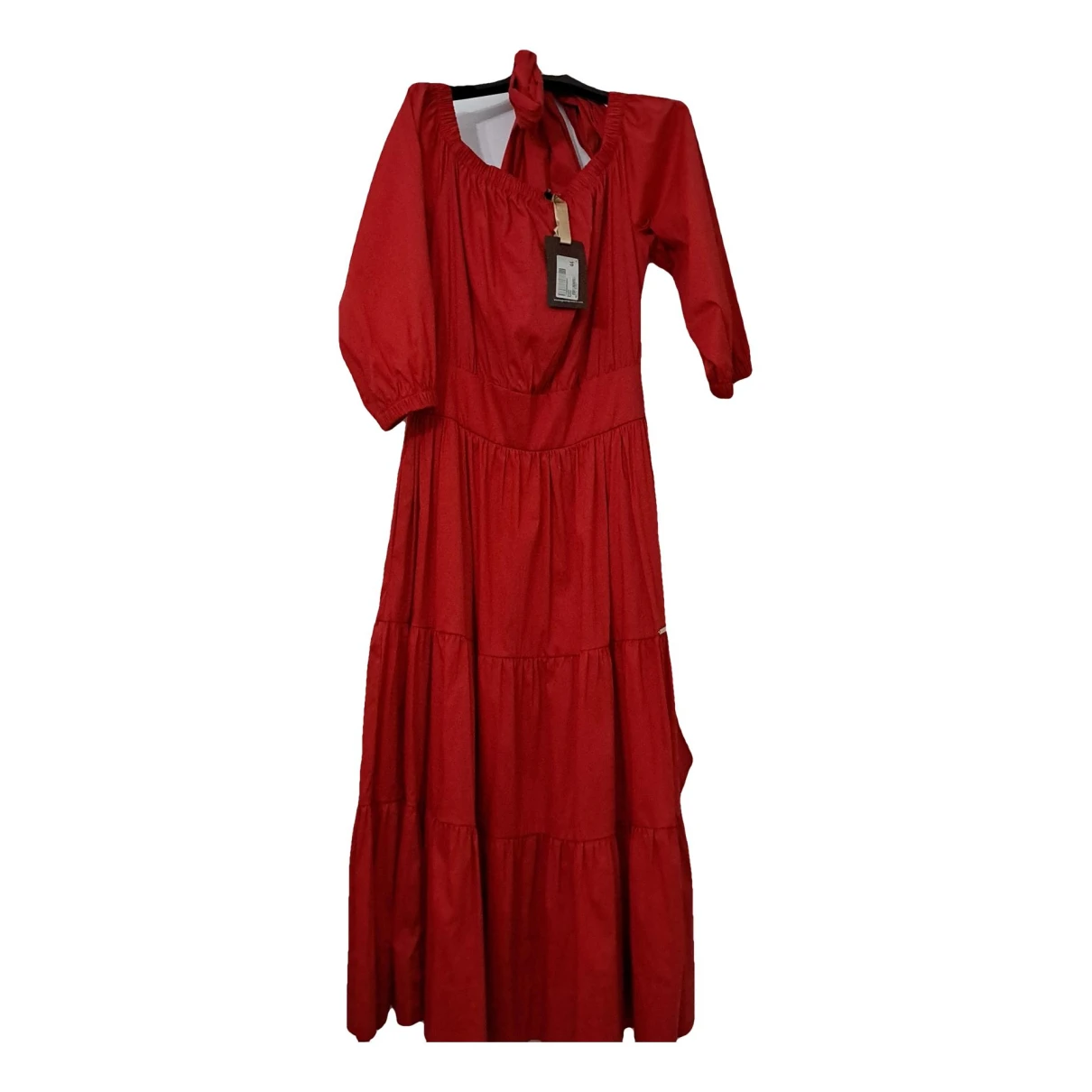 Pre-owned Mariagrazia Panizzi Maxi Dress In Red