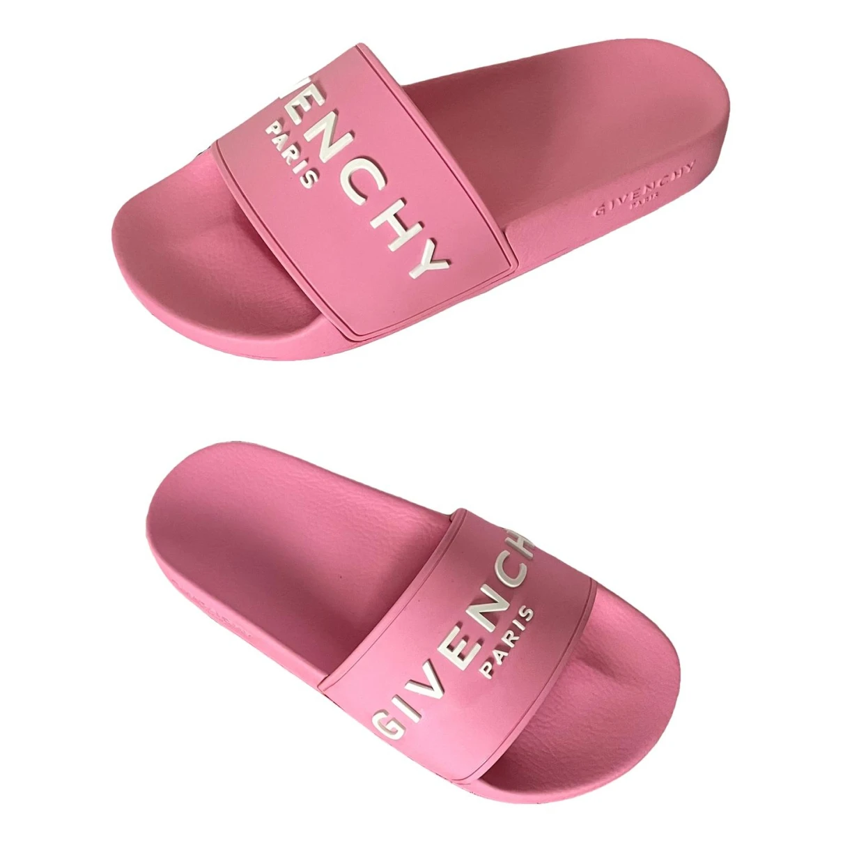 Pre-owned Givenchy Vinyl Mules In Pink