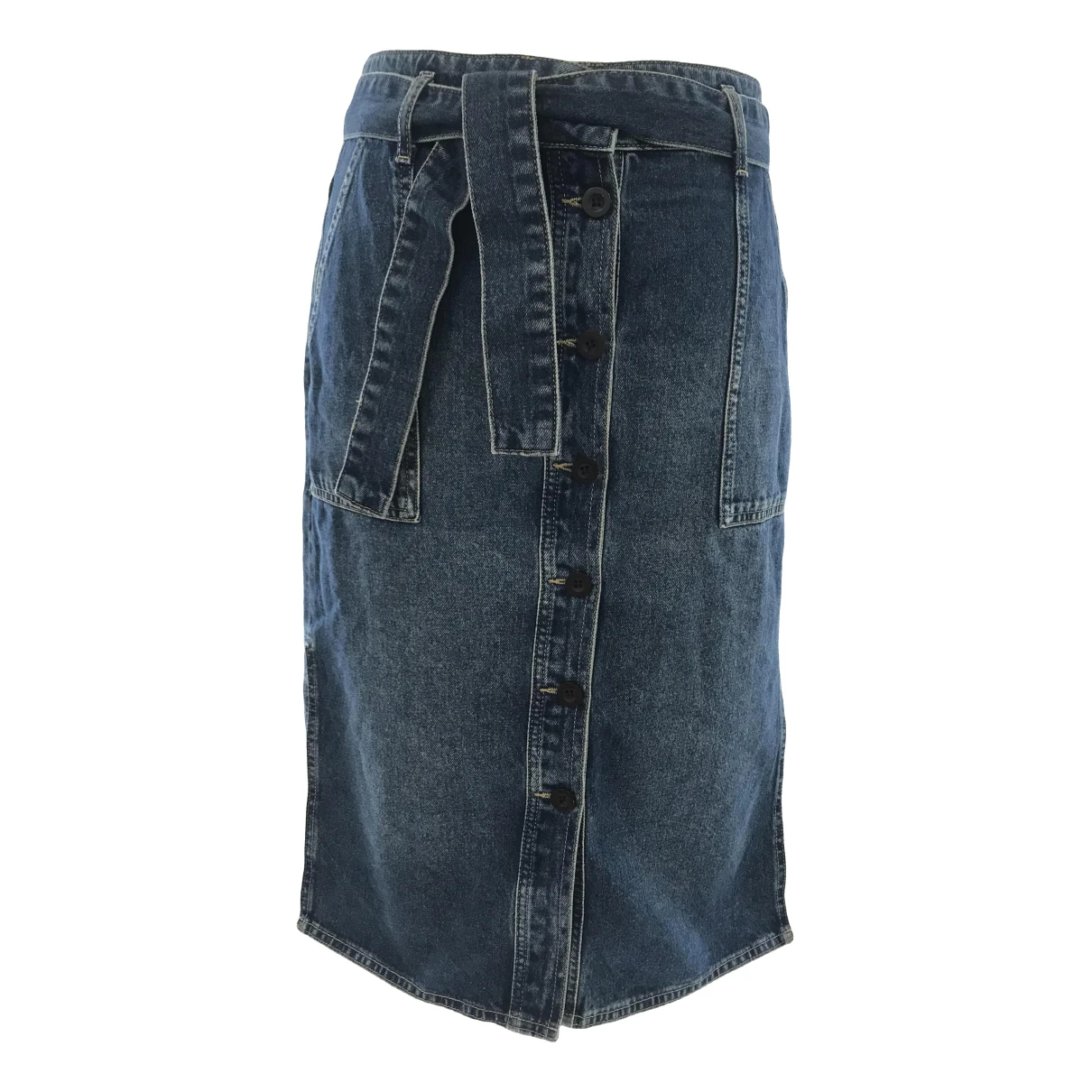Pre-owned Reiss Mid-length Skirt In Blue