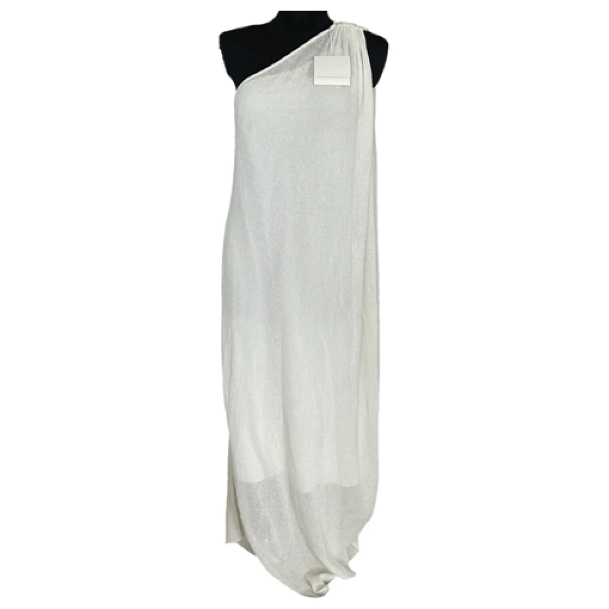 Pre-owned The Row Silk Maxi Dress In White