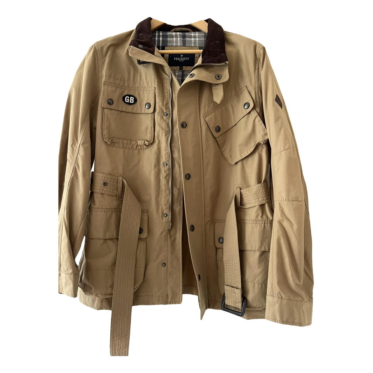 Pre-owned Hackett London Trenchcoat In Camel