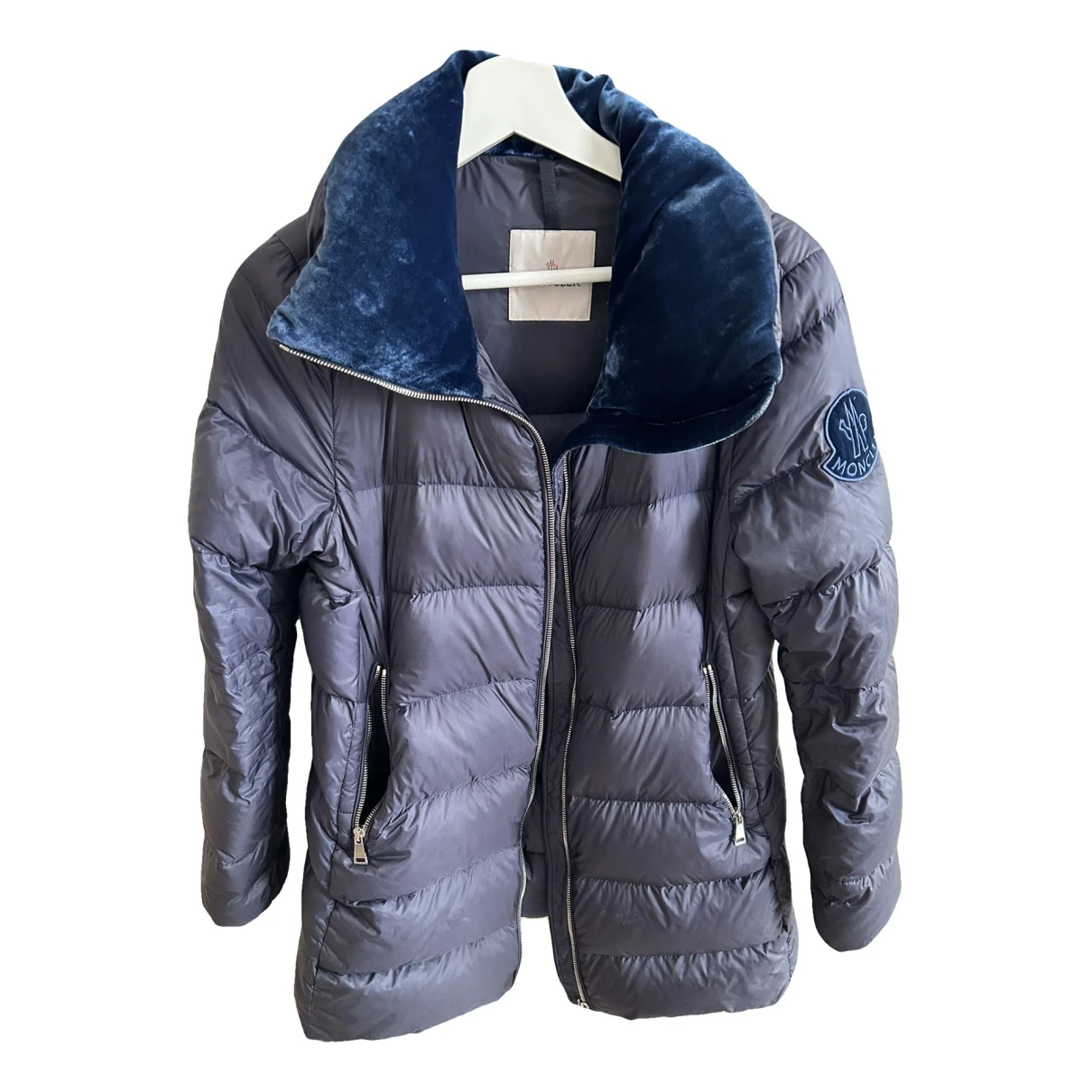 Pre-owned Moncler Classic Coat In Blue