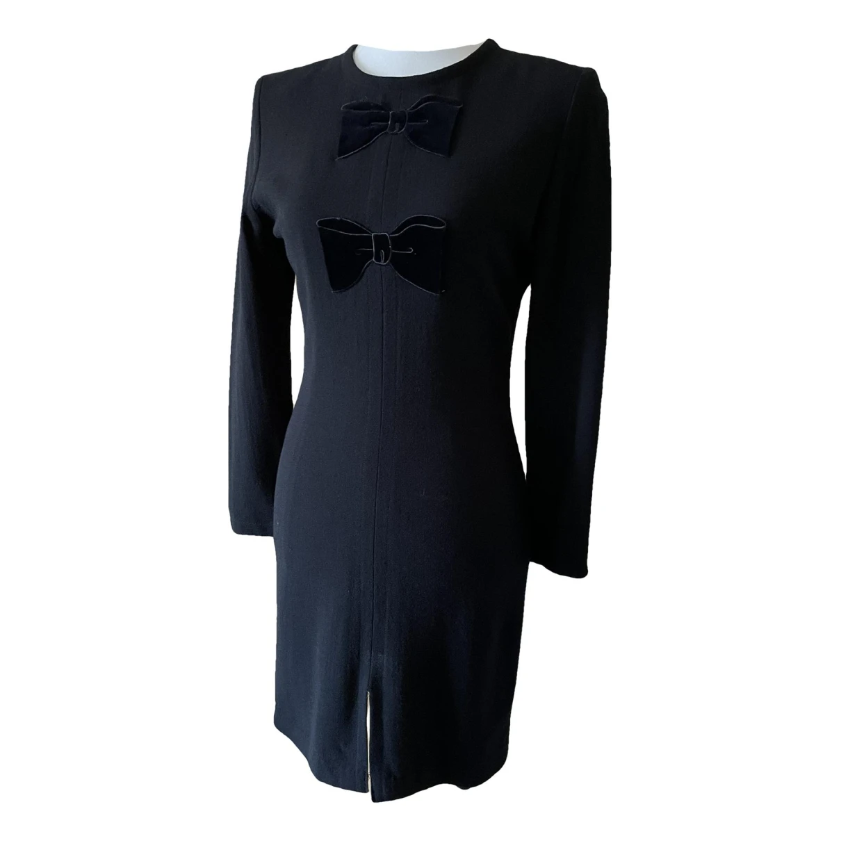 Pre-owned Givenchy Wool Dress In Black