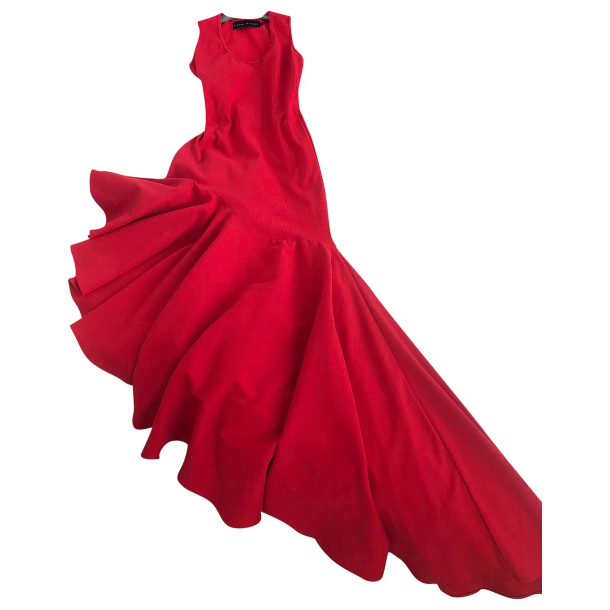 Pre-owned Michael Lo Sordo Maxi Dress In Red
