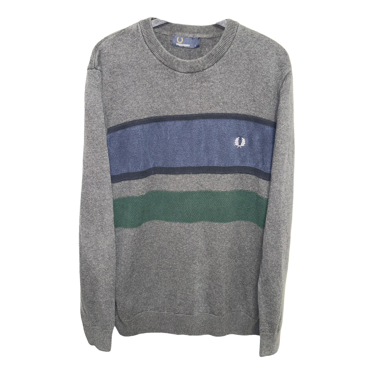 Pre-owned Fred Perry Sweatshirt In Grey