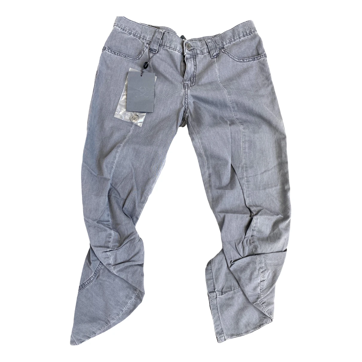Pre-owned Alexander Mcqueen Trousers In Grey