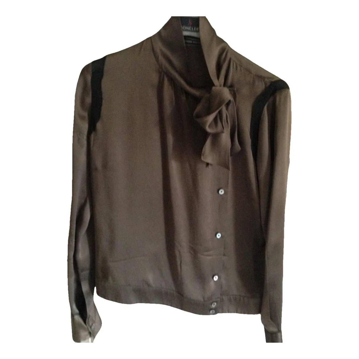 Pre-owned Costume National Silk Shirt In Khaki