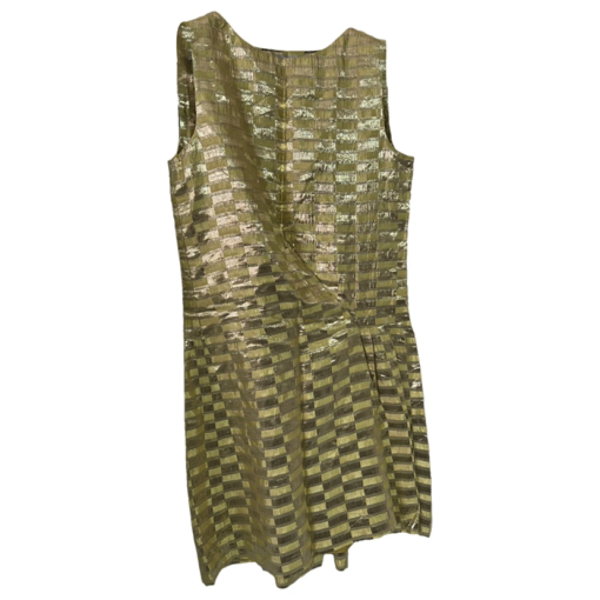 Pre-owned Philosophy Di Alberta Ferretti Mid-length Dress In Gold