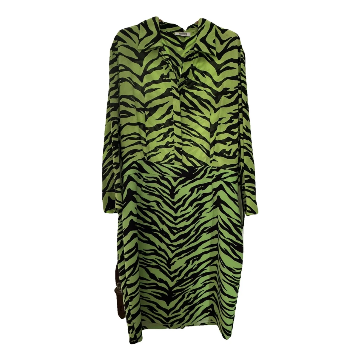 Pre-owned Moschino Cheap And Chic Silk Mid-length Dress In Green