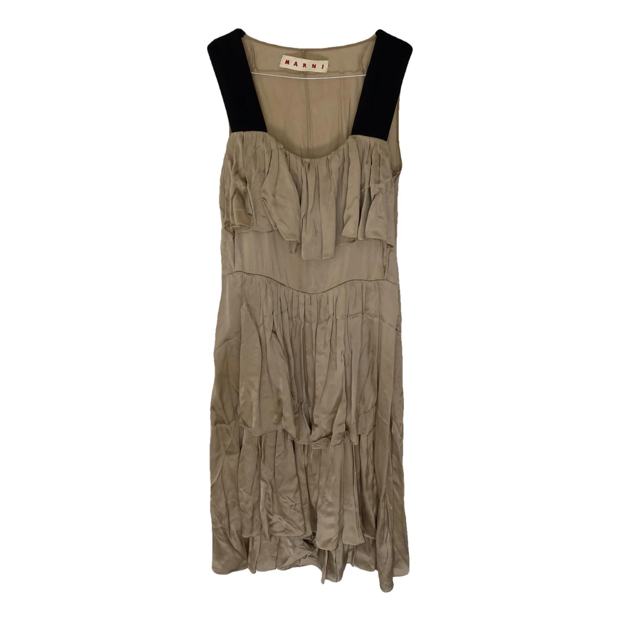 Pre-owned Marni Mid-length Dress In Camel