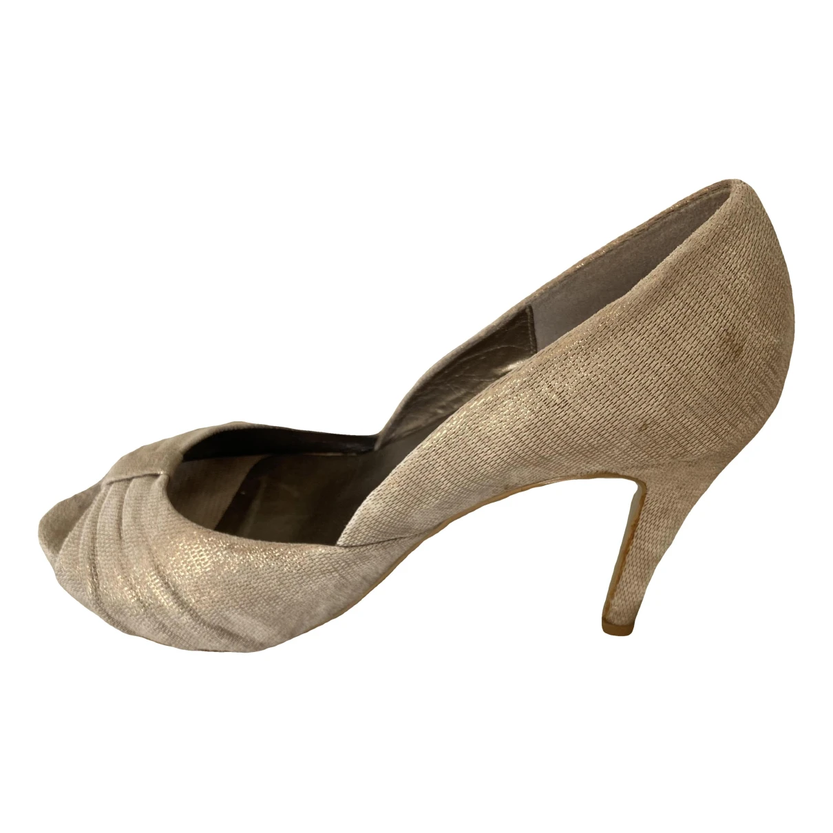 Pre-owned Jonak Leather Heels In Gold