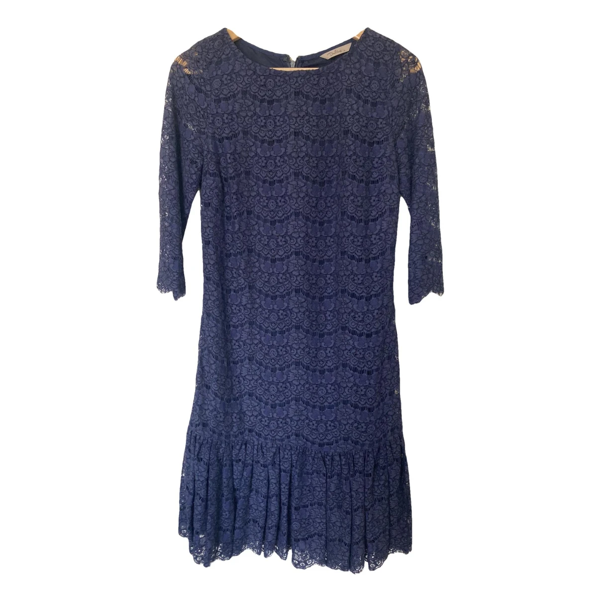 Pre-owned Darling Lace Mid-length Dress In Blue