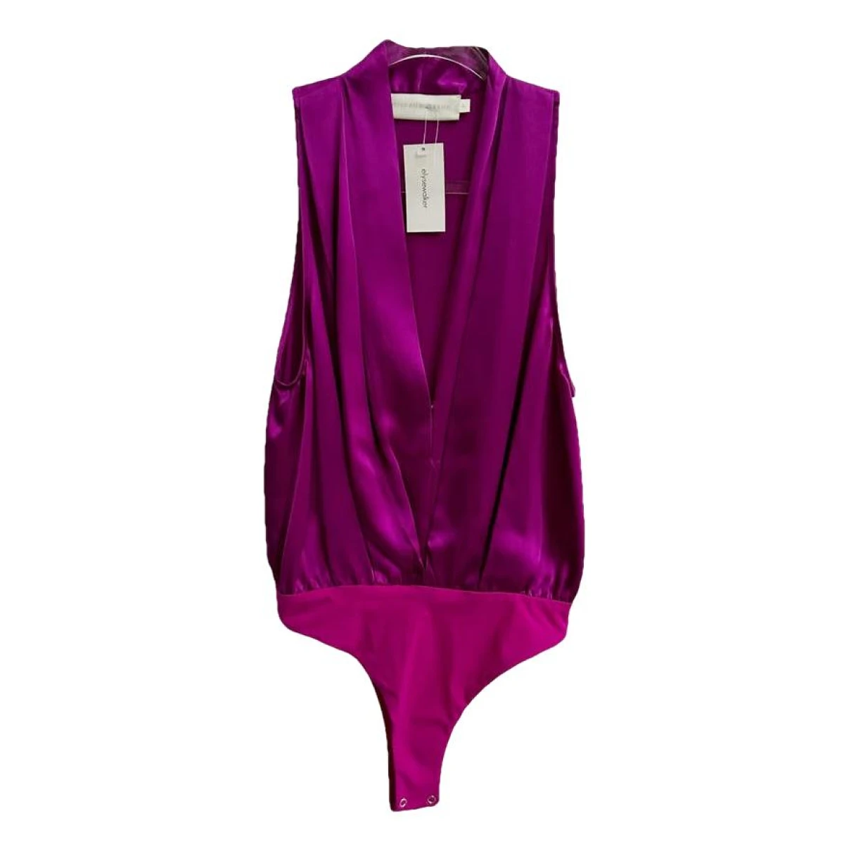 Pre-owned Michelle Mason Silk Blouse In Purple