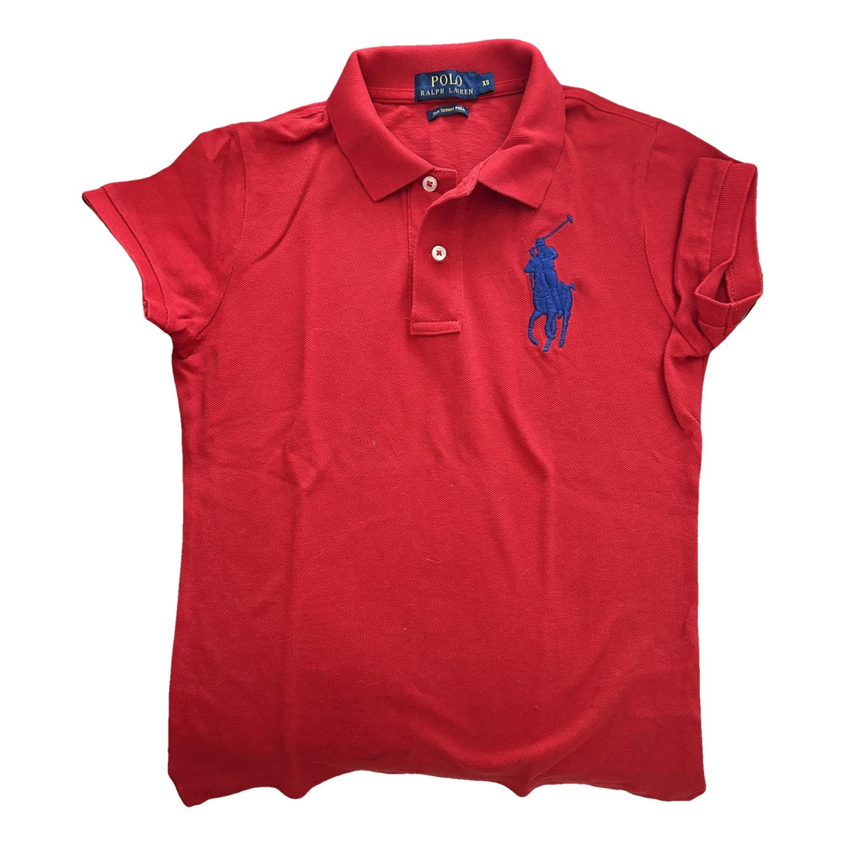 Pre-owned Polo Ralph Lauren Polo Ajusté Manches Courtes Polo In Red