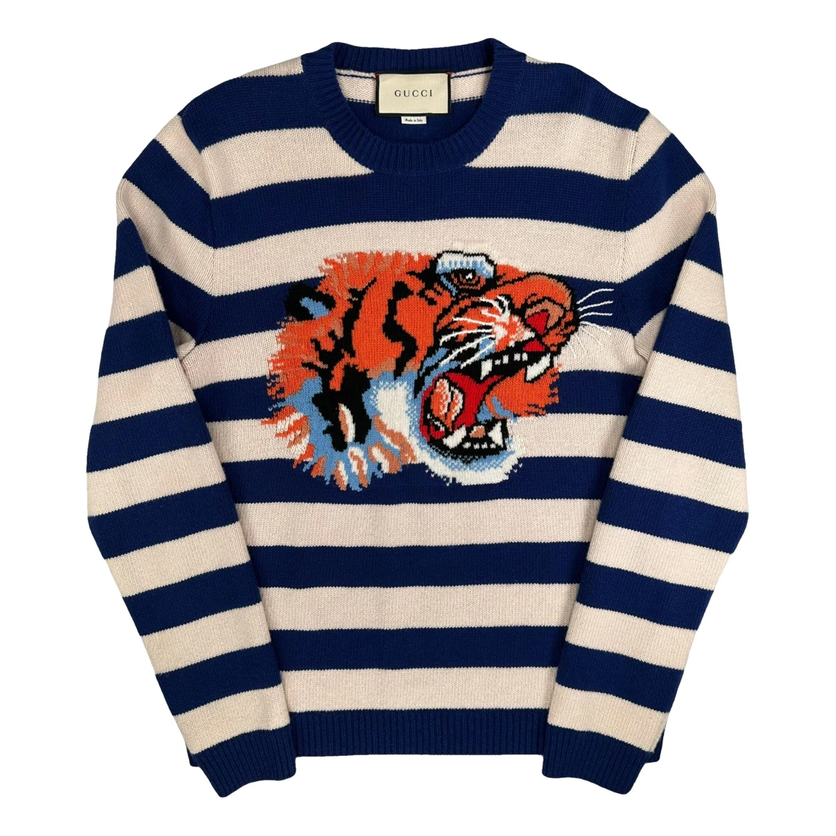Pre-owned Gucci Wool Sweatshirt In Blue