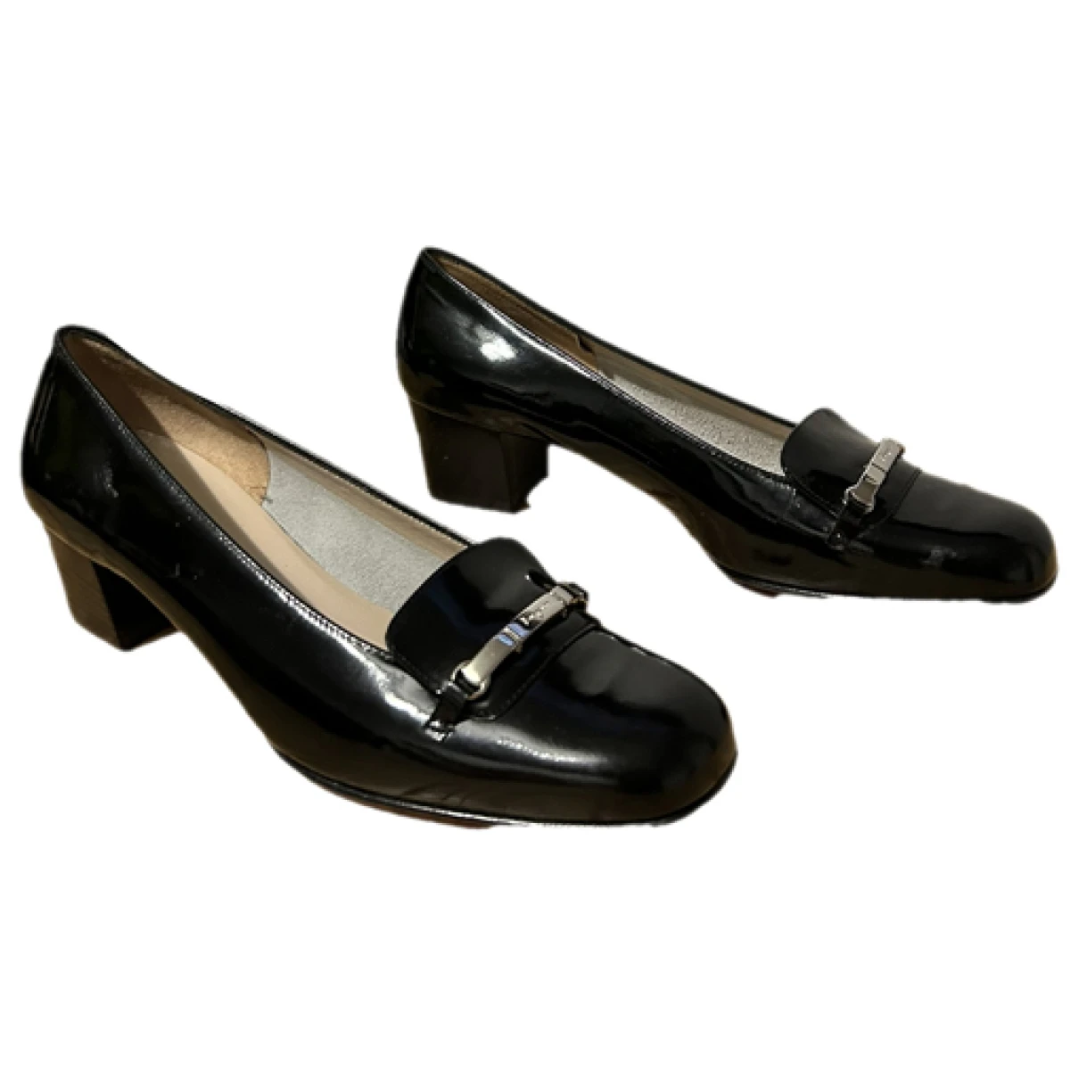 Pre-owned Ferragamo Patent Leather Mules & Clogs In Other