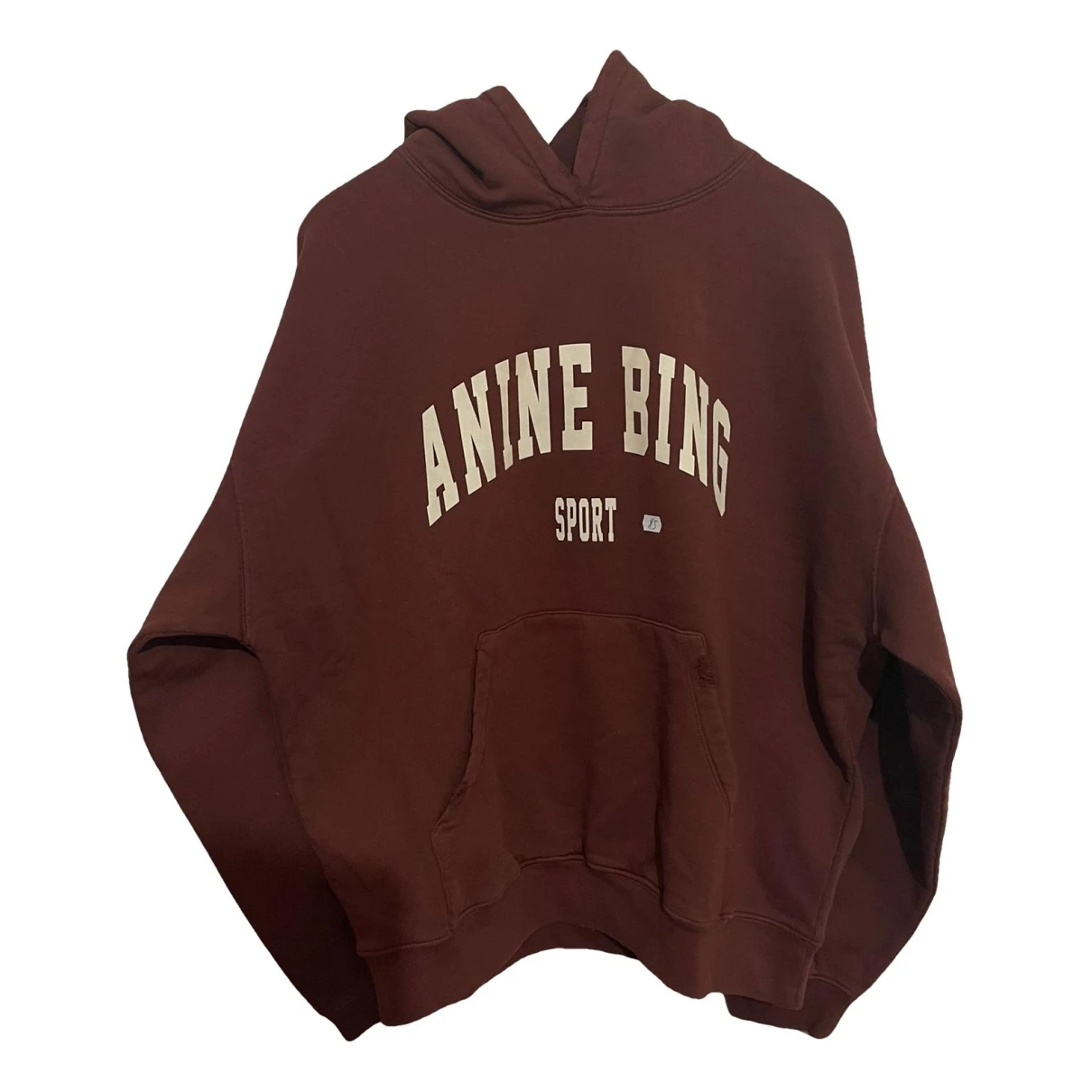 Pre-owned Anine Bing Sweatshirt In Burgundy