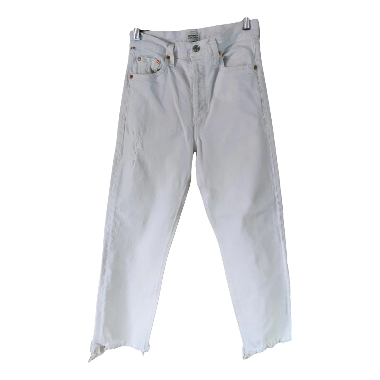 Pre-owned Citizens Of Humanity Bootcut Jeans In White