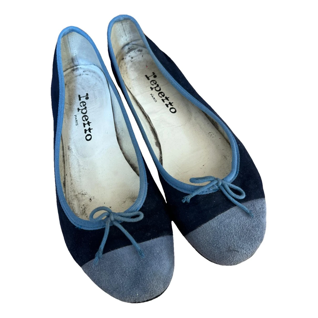 Pre-owned Repetto Ballet Flats In Blue