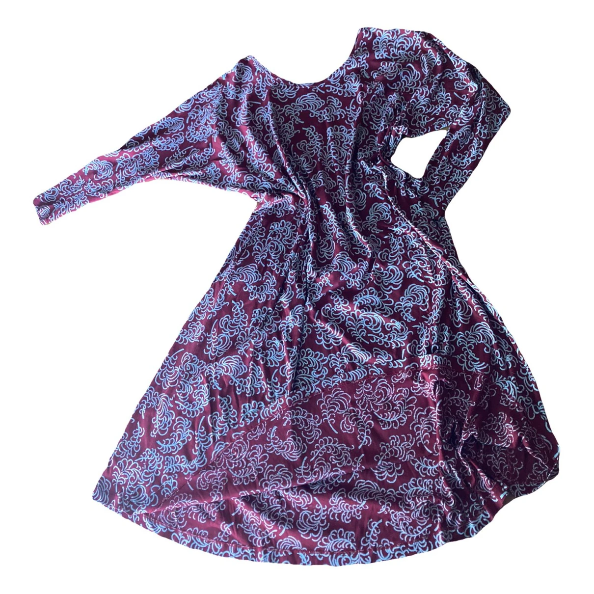 Pre-owned Kenzo Mid-length Dress In Burgundy