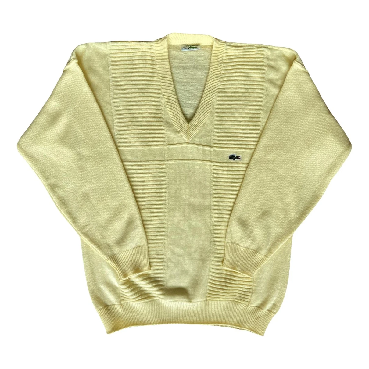 Pre-owned Lacoste Sweatshirt In Yellow