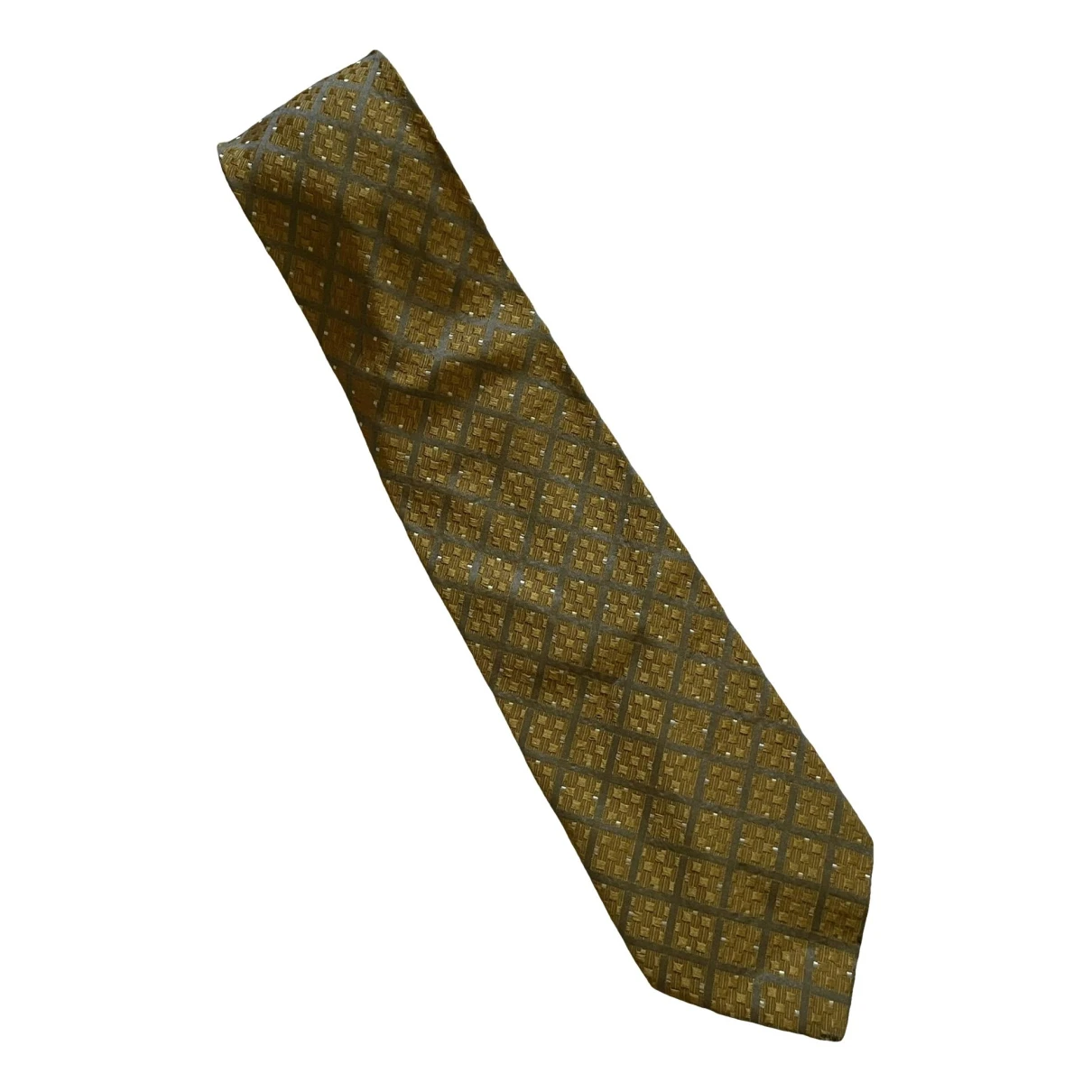 Pre-owned Van Laack Silk Tie In Gold