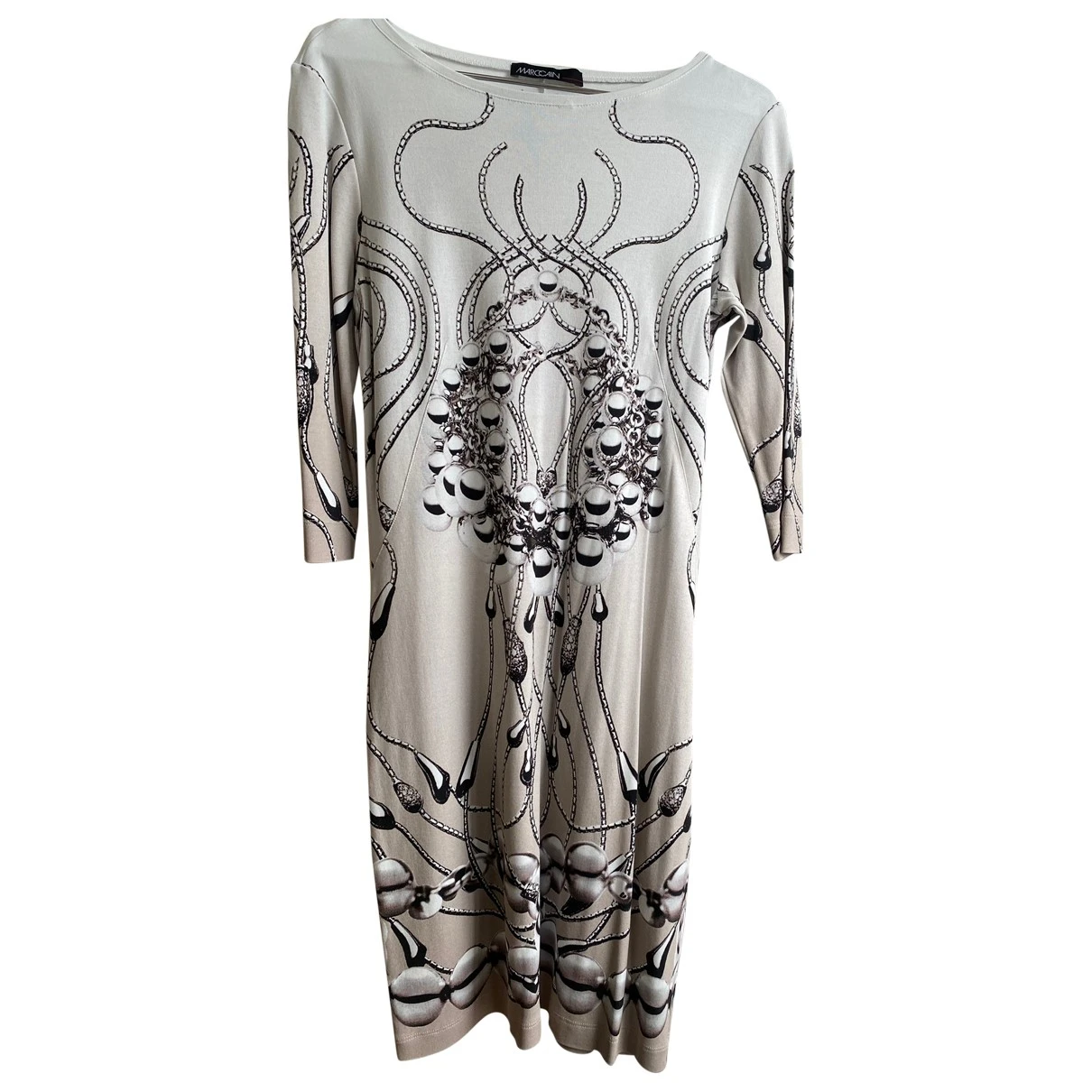 Pre-owned Marc Cain Mini Dress In Grey