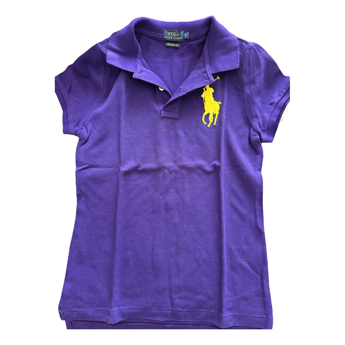 Pre-owned Polo Ralph Lauren Polo Ajusté Manches Courtes Polo In Purple