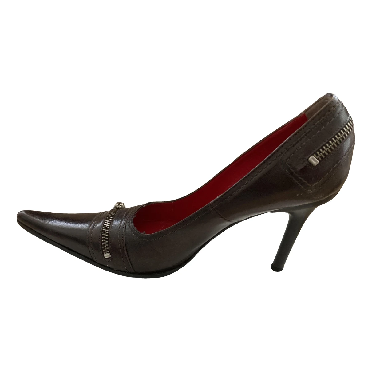 Pre-owned Luciano Padovan Leather Heels In Brown