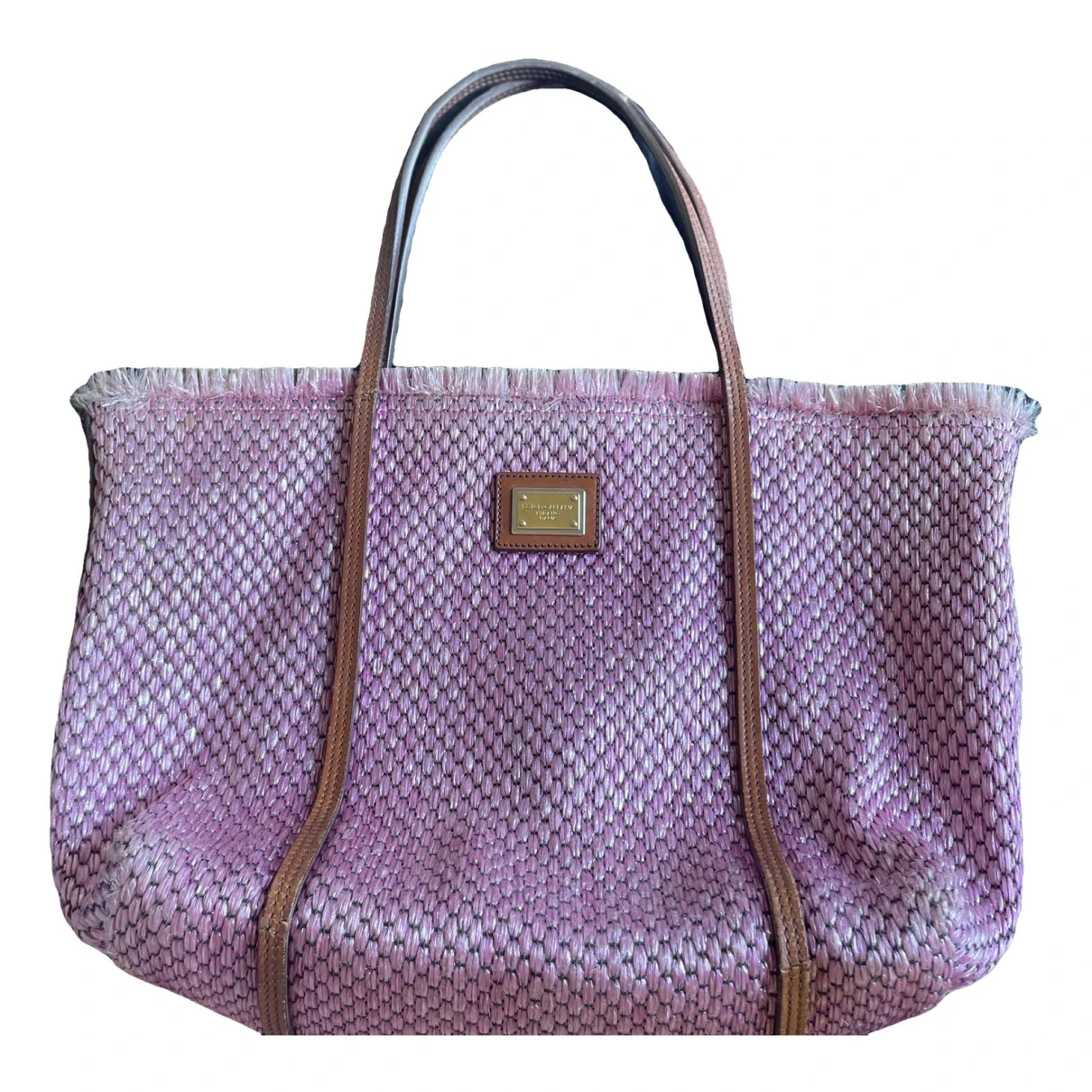 Pre-owned Dolce & Gabbana Beatrice Tote In Pink