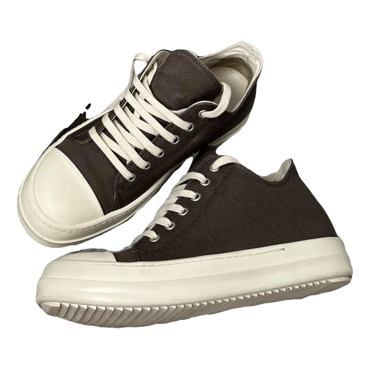 Pre-owned Rick Owens Drkshdw Low Trainers In Khaki