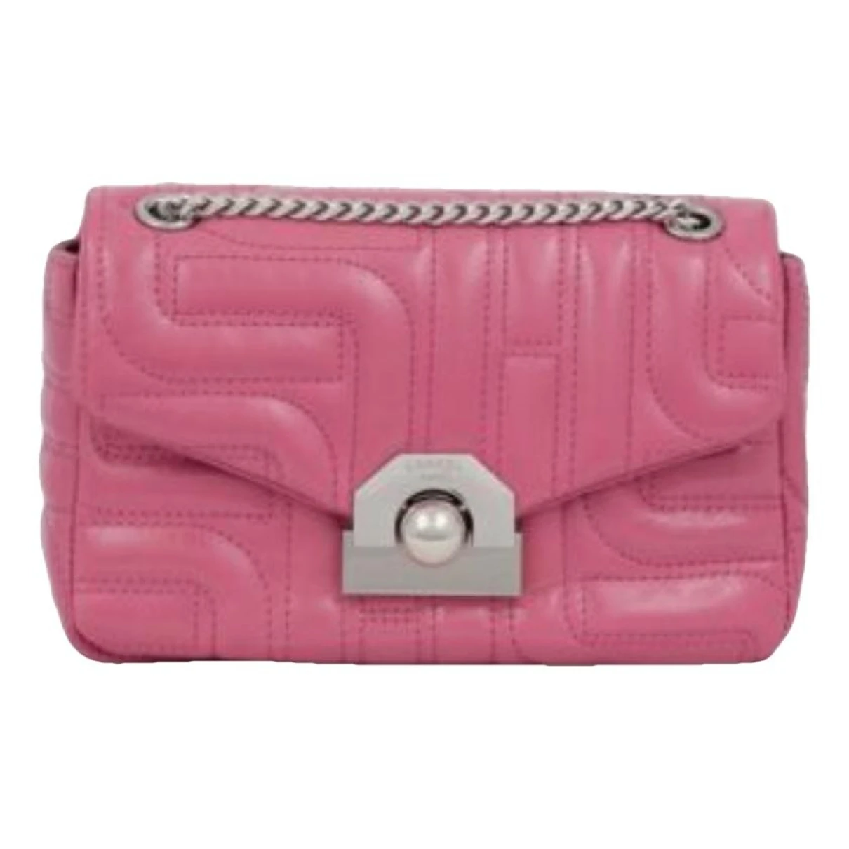Pre-owned Lancel Leather Handbag In Pink