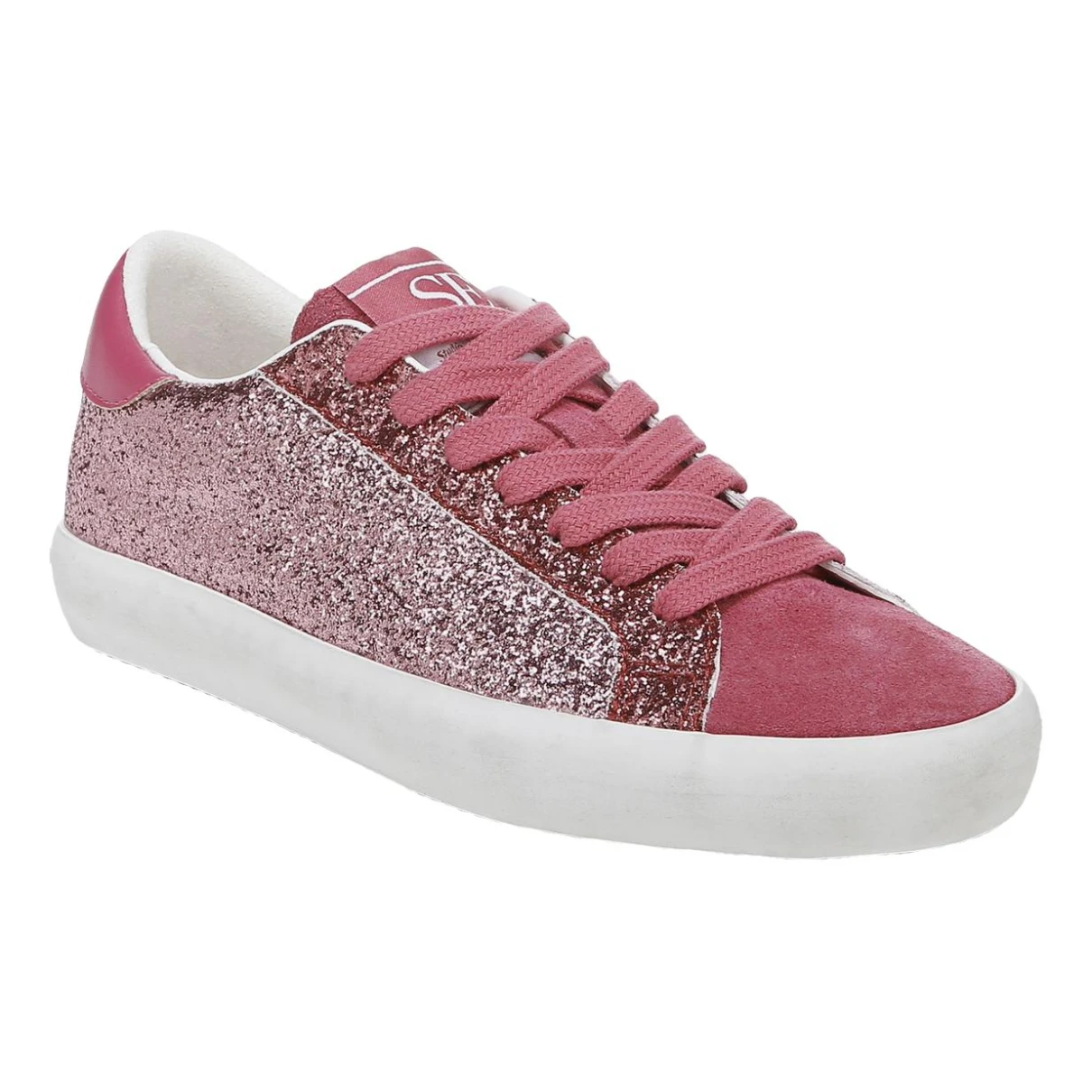Pre-owned Sam Edelman Glitter Trainers In Pink