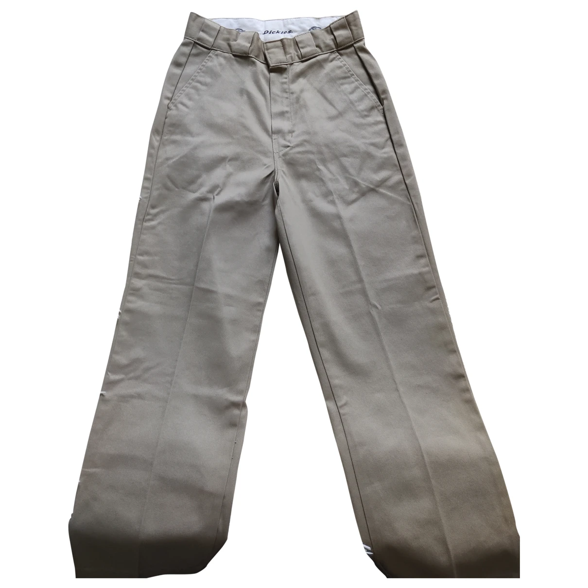 Pre-owned Dickies Straight Pants In Beige