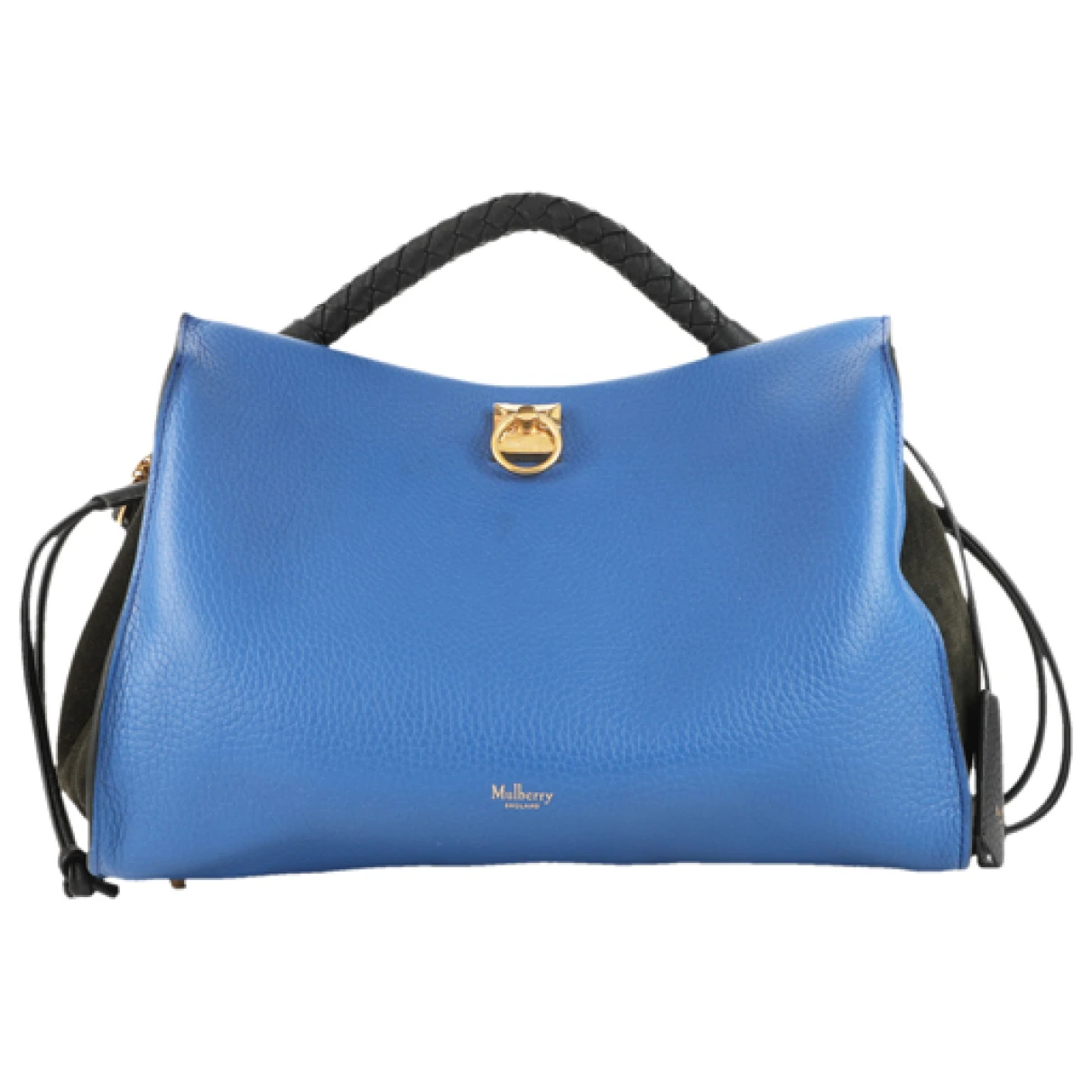 Pre-owned Mulberry Iris Leather Handbag In Blue