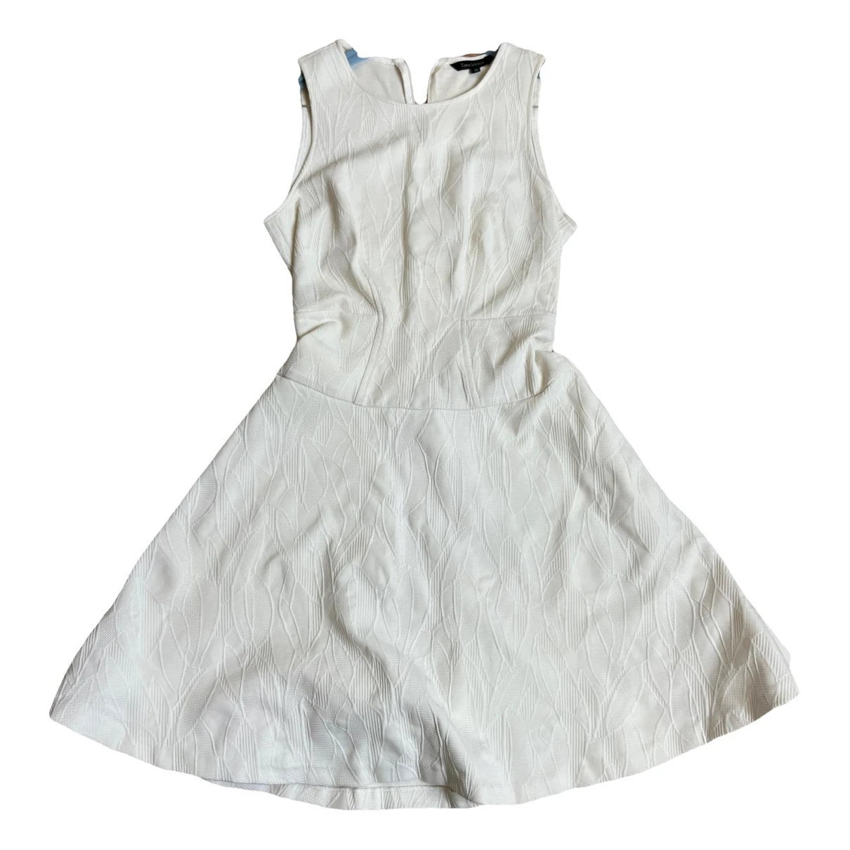 Pre-owned Tara Jarmon Mini Dress In Beige