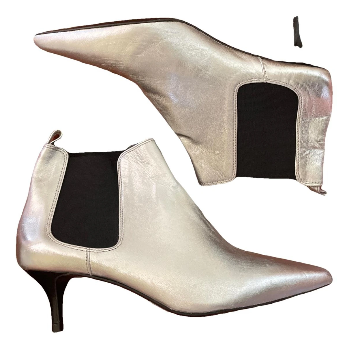 Pre-owned Hush Leather Boots In Metallic