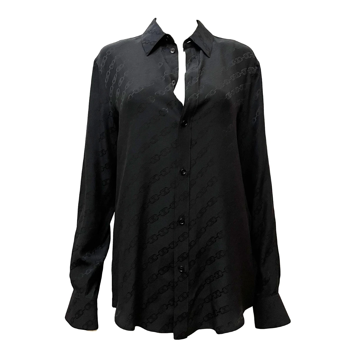 Pre-owned Celine Silk Shirt In Black