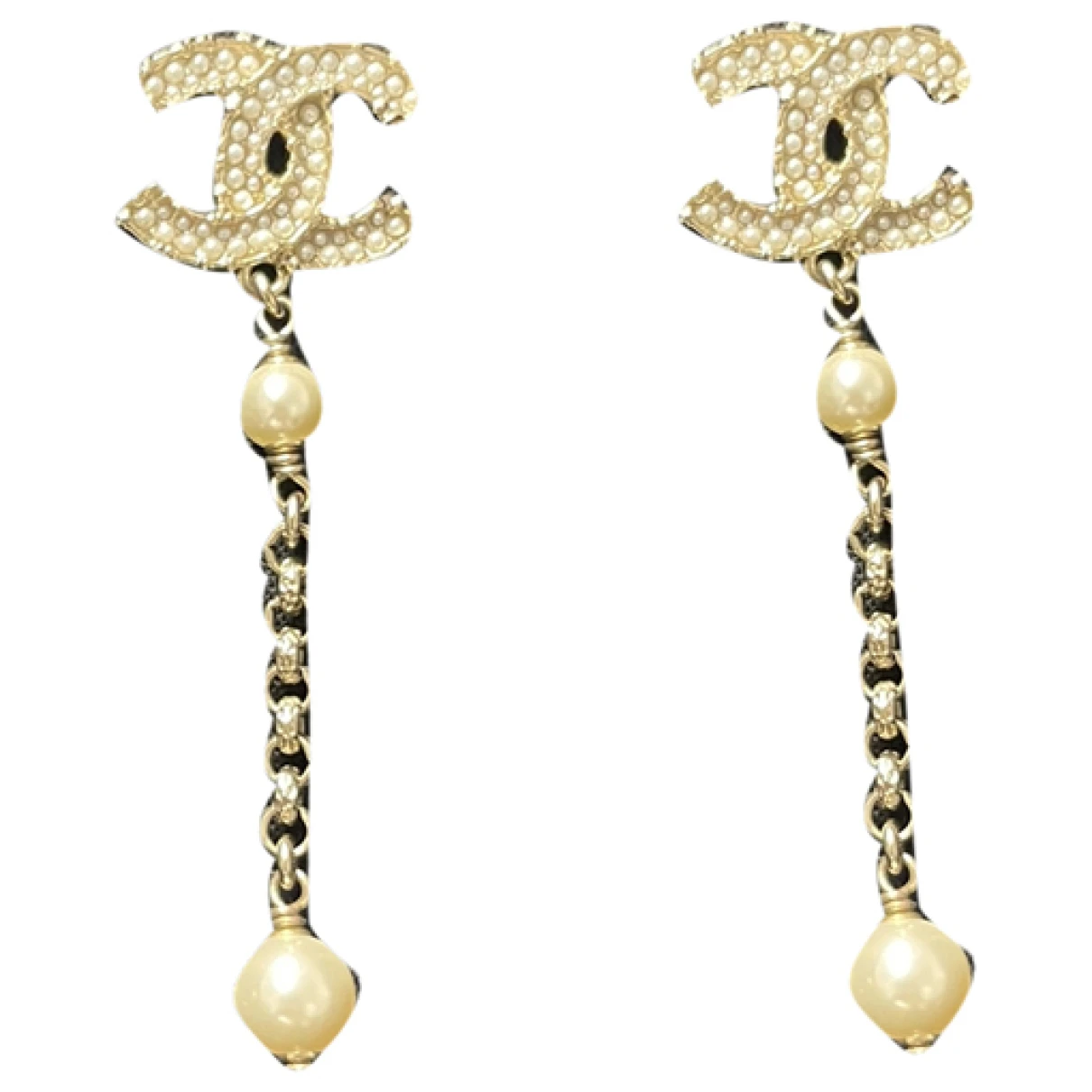 Pre-owned Chanel Pearl Earrings In Multicolour