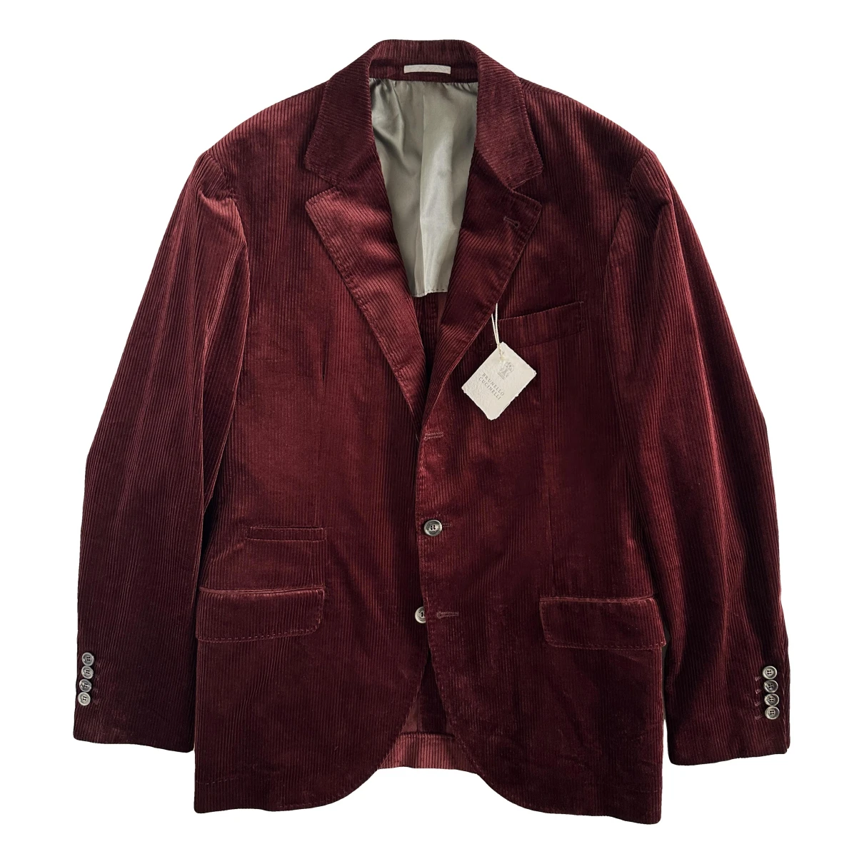 Pre-owned Brunello Cucinelli Jacket In Burgundy