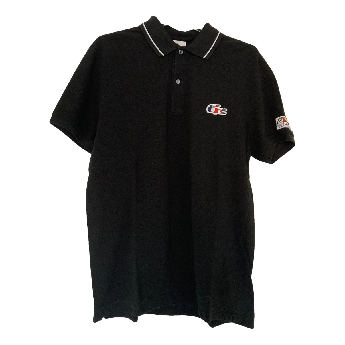 Pre-owned Lacoste Polo Shirt In Black